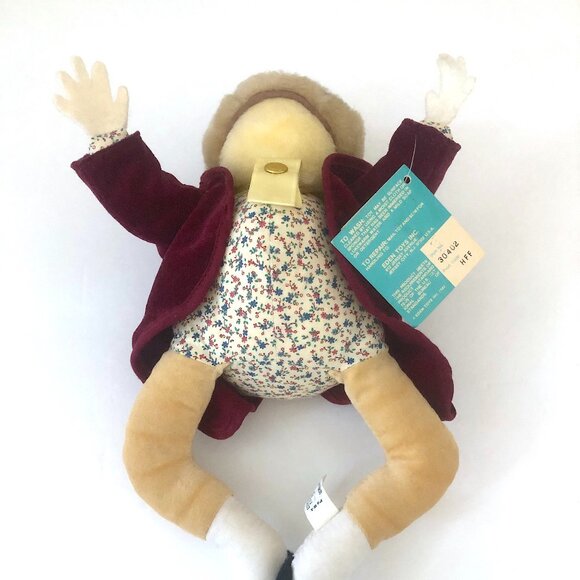 Vintage JEREMY FISHER FROG Plush 1982 Eden Toys Beatrix Potter Peter Rabbit - Picture 2 of 9